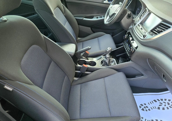 Hyundai Tucson cena 66999 przebieg: 168841, rok produkcji 2015 z Łęczna małe 781